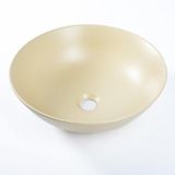 QeramiQ Dely Waskom - 40x40x13.5cm - rond - keramiek - beige