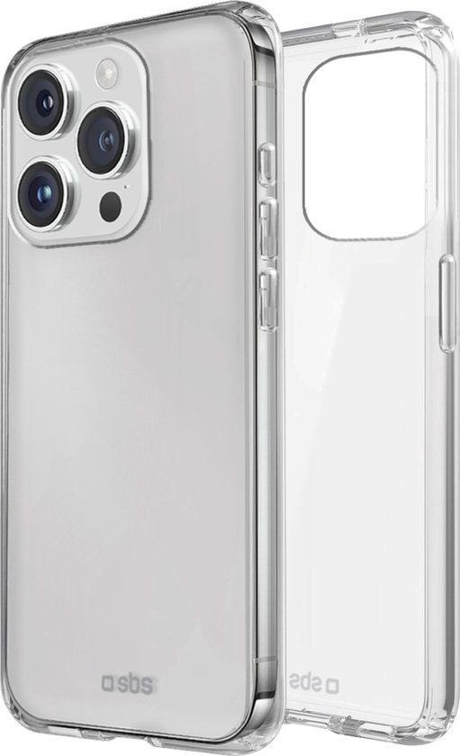 Sbs Skinny Cover Telefoonhoesje Voor Apple iPhone 16 Transparant