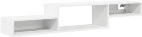 vidaXL Wandgemonteerd tv-meubel Muurmontage Wit 150 x 28 x 26 cm