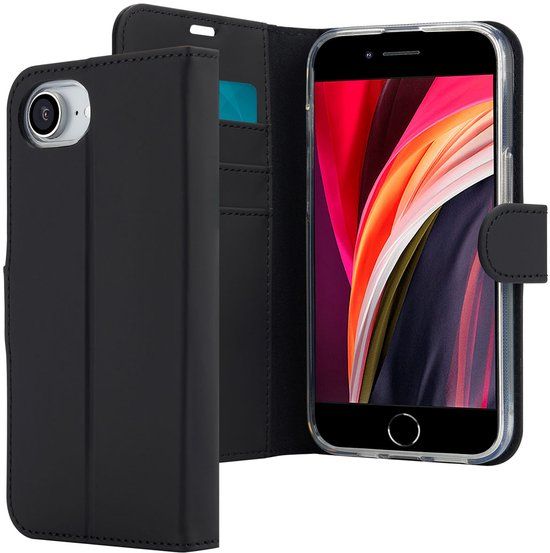 Accezz Wallet Softcase Bookcase - Geschikt voor Apple iPhone 16e - Zwart