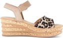 Gabor - Dames - Wandelsandalen - Leer - Kurk - Klittenband