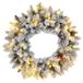 HOMCOM Couronne de Noël 60x60x10cm Plastique Vert