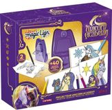 Lansay Magic Lign Unicorn Academy Projector - 50 Illustrations - Purple Plastic - Ages 5+