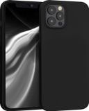 kwmobile telefoonhoesje geschikt voor Apple iPhone 12 Pro Max - Hoesje voor smartphone - Back cover in mat zwart