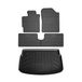 OMAC 7016YPS-484 Jeu de tapis de sol noir, Caoutchouc