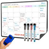 SURFOU Magnetisch Whiteboard voor Koelkast, A3 Maandplanner
