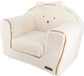 DOMIVA Fauteuil club BOUBOU Blanc et marron