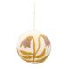 Boule de Noël, fleur rose, feutrine, blanc, Ø6 cm