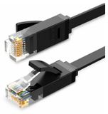 Ugreen 8m plat netwerkkabel, LAN-kabel, internetkabel, Ethernet-patchkabel, Cat 6, RJ45, UTP, 1000Mbp, zwart