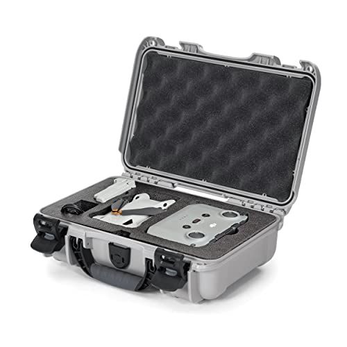 Nanuk 909 waterdichte harde case met schuim insert voor DJI Mini 3 Pro - zilver