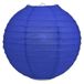 Merkloos Luxe bol feest lampion - donkerblauw - dia 35 cm - papier