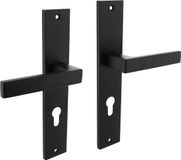 Intersteel Deurkruk Hera op schild 245x45 mm profielcilindergat 72 mm mat zwart