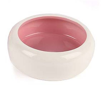 HAPPY PET drinkbak tegen morsen wit / roze