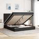 Maison Exclusive - Cadre de lit ottoman avec matelas, noir, 180x200 cm, velours