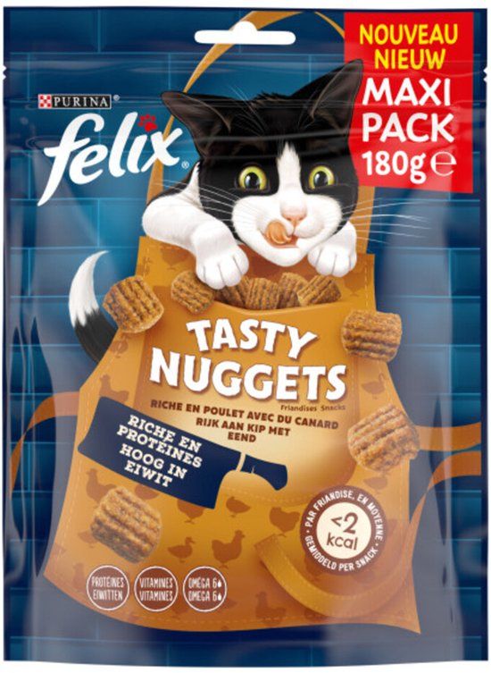 Felix Tasty Nuggets Kip & Eend 180 gr