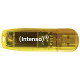 Intenso Rainbow Line 64GB USB 2.0 Memory Stick Orange