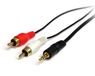 StarTech.com 90cm Stereo Audiokabel - 3,5mm naar 2x RCA M/M