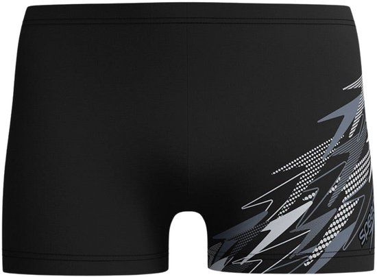 Speedo Medley Logo Aquashort Heren - Zwart/Grijs - L