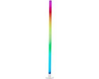 Brilliant Neele - Vloerlamp - LED 6,5W - 125lm - RGB - Dimbaar - Afstandsbediening - Wit/Grijs