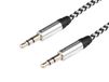 Audiokabel 300 cm, Mikrofaserummantelung, Klinke > Klinke (AUX 3,5mm)