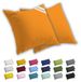 Lavea® Kussenslopen 80x80 cm Set van 2 – Kussenhoezen van 100% Zachte en Ademende Jersey Katoen met YKK Ritssluiting – Zonsondergangrood