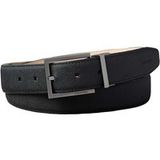 Calvin Klein Ceinture à boucle carrée texturée Noir/métal mat Taille : 95