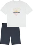 SCHIESSER Meisjes pyjama kort grafiet 164