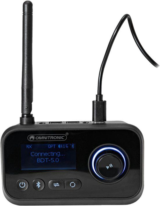 Omnitronic BDT-5.2PRO Aptx HD Bluetooth Transceiver - Audio tool