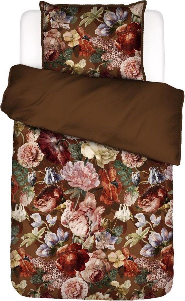 Essenza Dekbedovertrek Claire Cinnamon 1 persoons - Bruin - 8715944699648