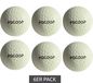 SCOOP Lot de 6 balles de hockey X-Treme avec alvéoles, équipement sportif NL266447, blanches
