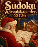 Sudoku Adventskalender 2026: Rätsel Weihnachtskalender mit 7 verschiedenen Sudoku-Varianten für Erwachsene - Klein Geschenke für Männer & Frauen