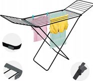 Sans marque Noir Sèche-linge sur pied - Compact et robuste avec 1 m de capacité de séchage