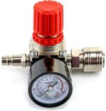 Merkloos / Sans marque BZMD UG 1/4" luchtcompressor drukregelaar - vierwegklep - drukregelklep - met aansluiting 140 PSI 12 bar