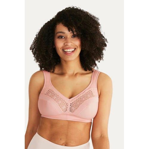 Swegmark Cotton Stars roze niet-voorgevormde bh zonder beugel