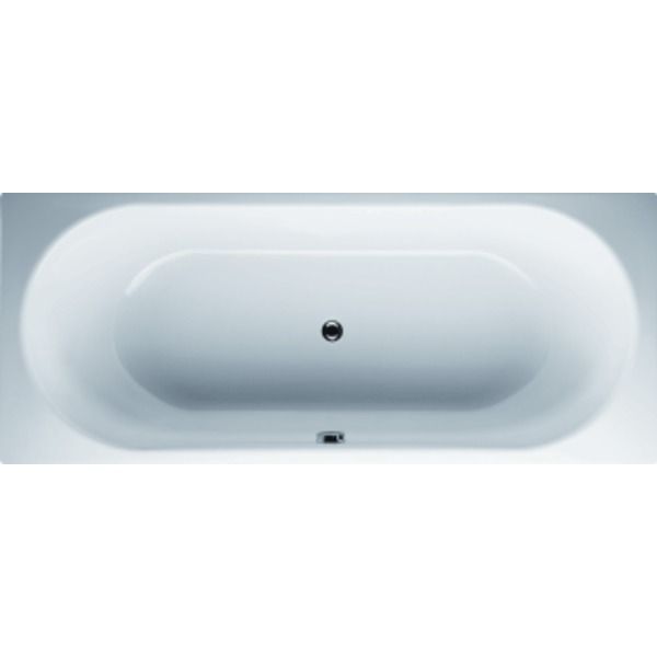 Bette Starlet Ligbad B80xL175cm 52cm met gat rechthoek met overloop Plaatstaal Pergamon 1450-001