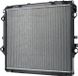 HELLA Motorkoeler, met gelaste koelribben, afmetingen 550 x 655 mm, geschikt voor onder andere de TOYOTA HILUX