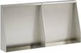 vidaXL Keermuur - 2 stuks - 40 x 12 x 30 cm - Roestvrij staal - zilver
