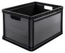 Icecat Set de boîtes de transport, 3 unités, capacité de 64 litres chacune, en polypropylène, de couleur gris anthracite