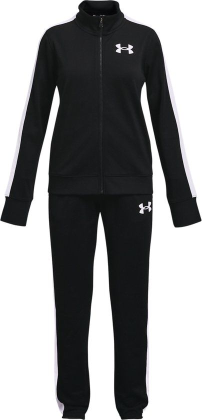 Under Armour UA Knit Track Suit Meisjes - Zwart - Maat 128