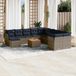 Maison Exclusive - Ensemble de jardin 12 pièces, coussins inclus, gris, en polyrotin