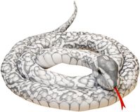 Lean Toys mascotte serpent en peluche gris 110 cm