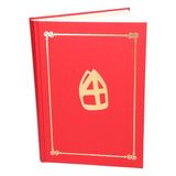 Merkloos Het grote boek van Sinterklaas - rood - 350 paginas - 30 x 21 x 2.5 cm - Karton/papier