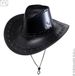 Vegaoo Zwarte Cowboyhoed voor Volwassenen - Polyester - Unisex - One Size