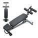 VEVOR Sit Up Bank, Decline Ab Bench met Reverse Crunch handvat, met 4 verstelbare hoogteinstellingen, Heavy Duty Staal, 453 kg capaciteit, voor thuis Gym Workouts, Krachttraining, Full Body Spieren