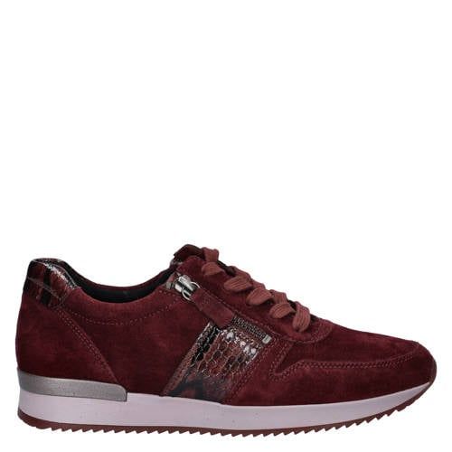 Gabor Best Fitting leren sneakers bordeaux