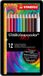STABILO aquacolor - Premium Aquarel Kleurpotloden - ARTY - Metalen Etui 12 Kleuren