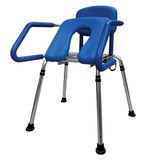Gima - Comfortabele rolstoel van aluminiumlegering met geanodiseerd oppervlak, blauw, 43196
