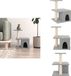 vidaXL Kattenmeubel met sisal krabpalen 48 cm lichtgrijs