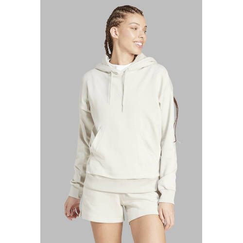 adidas dames Essentials Small Logo French Terry Hoodie Sweatshirt, wonder alumina/white, XS