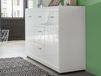 Buffet PITTA 2 portes 3 tiroirs blanc brillant